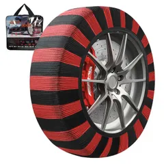 スノーソックス 布製 タイヤチェーン 非金属 雪 チェーン 軽自動車 簡単装着 ジャッキアップ不要 低振動 低騒音 タイヤを傷つけない チェーン規制 L適応タイヤ：195/80R14 195R14 205/75R1 205/60R16 215/50R ...