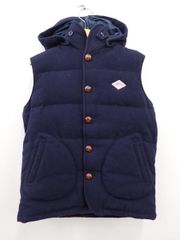 DANTON×BEAMS 別注 ウールモッサ ダウンベスト ネイビー34 - メルカリ