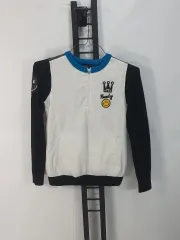 パーリーゲイツ 防風 ニット ジップアップ ウール ハイブリッド ウィンドブレーカー ジャケット 白 0