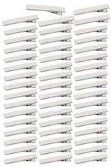 【在庫処分】業務用 ホビー DIY シルバー 大人 パーツ 金具 髪留め ヘアピン 子供 35mm丈 約50個入り ヘアクリップ YINKE