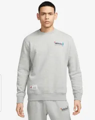 海外M 新品 NIKE スポーツウェア クラブ フリース クルーネック DARK GRAY ヘザー