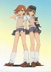 [중고] 포스터 (애니메이션) A2 오리지널 포스터 미사카 미코토 & 미사카 여동생 [이치 반 쿠지 어떤 과학의 초전자포 S] D상