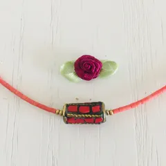 赤珊瑚☆ターコイズレッドネックレス