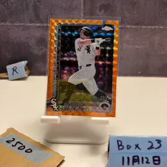 2025 Topps Chrome Andrew Vaughn 23/25 CHICAGO WHITE SOX Orange Refractor カード