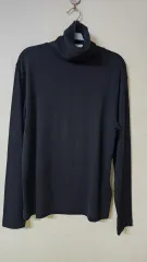 ラティパリ 長袖 タートルネック Tシャツ ブラック/ブラウン M セサン商品