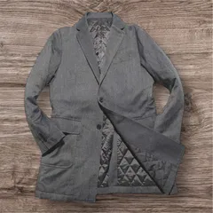 【美品】コムサイズム commecaism テーラードジャケット 裏キルティング