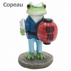 コポー 御用改めである 祭り まつり 提灯 ちょうちん Copeau 74499 ダイカイ かえる 雑貨 置き物 置物 オブジェ ガーデン雑貨 インテリア雑貨 小物 マスコット ミニチュア かえる カエル フロッグ frog