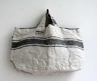 リーノエリーナ Lino e Lina リバーシブルバッグ  フロウ・ブラック&オリーブグリーン B63