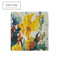 リーノエリーナ ハンカチ フロレゾン アイリス NP001 Lino e Lina リネンハンカチ