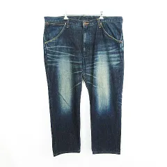 ラングラー WRANGLER W01303 デニム ジーンズ ボトムス ストレート ユーズド加工 42 インディゴ ※EKM