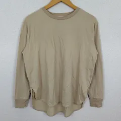 B:MING by BEAMS ビーミングバイビームス ロンT 無地 ベージュ  古着 シンプル シティーボーイ