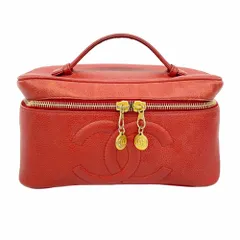 シャネル(Chanel) シャネル バッグ・バニティバッグ キャビアスキン レッド レディース