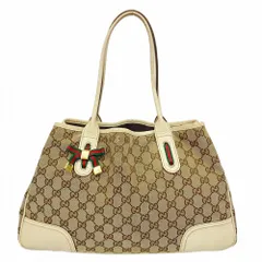 グッチ(Gucci) グッチ トートバッグ GGキャンバス シェリーライン プリンシー 163805 キャンバス ブラウン ベージュ レディース