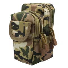 mono-deco ミリタリーポーチ タクティカル サバゲー 小物収納 スマホ対応 アウトドア 登山 釣り サイクリング (迷彩) [迷彩]