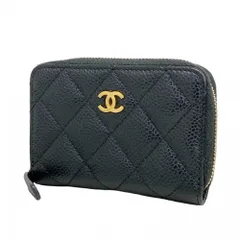シャネル(Chanel) シャネル 財布・コインケース マトラッセ キャビアスキン ブラック レディース