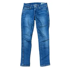 MOUSSY VINTAGE 日本製 スリム テーパードデニム ブルー サイズ24 レディースXS マウジー