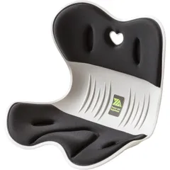 姿勢サポートチェア ブラック 姿勢矯正 猫背対策 サポートクッション 腰当て 座椅子 骨盤 猫背 軽量[離島配送不可]