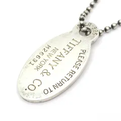 TIFFANY&Co.(ティファニー) ネックレス リターントゥ オーバルタグ シルバー