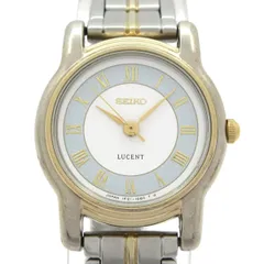 SEIKO(セイコー) 腕時計 LUCENT(ルーセント) 1F21-0J80 レディース 白×ライトブルー