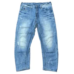 G-STAR RAW TYPE C 3D LOOSE TAPERED クロップド ルーズ テーパードデニム ライトブルー サイズ28 メンズS ジースターロゥ