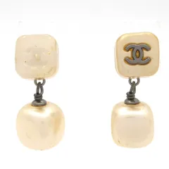 CHANEL(シャネル) ピアス - シルバー×アイボリー