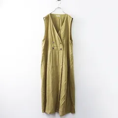サマンサモスモス Samansa Mos2 SM2 接触冷感 お出かけジレワンピース F‖カーキ系 ドレス ロング フレア 前開き【2400014735710】