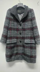 ルシャプ グレー チェックコート