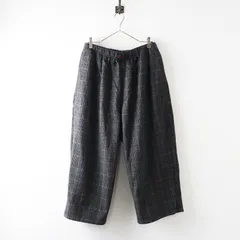 メンズ グラミチ GRAMICCI WOOL BLEND BALLOON PANTS ウールブレンドバルーンパンツ L グレーチェック┃【2400014729351】