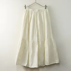 サマンサモスモス Samansa Mos2 SM2 コットン ギャザー フレア スカート F｜オフホワイト ボトムス【2400014642827】