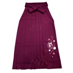 送料込♡新品未使用 袴 単品 刺繍 桜 焦茶 ダークブラウン - メルカリ