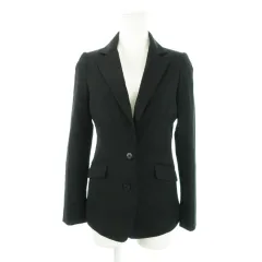 キューハート Q ジャケット テーラード 総裏地 通勤 ビジネス オフィス 1 黒 ブラック /AH11