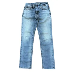 DENHAM MONROE ストレッチ テーパードデニム ライトグレー サイズW23 レディースXXS デンハム モンロー