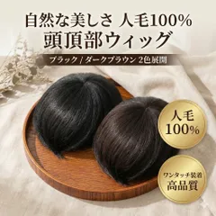 頭頂部 ウィッグ 頭頂部ウィッグ かつら つむじ 薄毛 白髪 白髪隠し ハゲ隠し ヘアピース つけ毛 部分かつら 自然 15cm 女性 男性 レディース メンズ ストレート 黒髪 茶髪 ダークブラウン ブラック