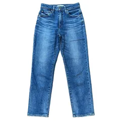 RED CARD Madeline PLST別注 12430P ハイウエスト ルーズ テーパードデニム インディゴ サイズ24 レディースS レッドカード プラステ