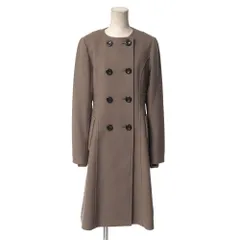 BLUE LABEL CRESTBRIDGE ブルーレーベルクレストブリッジ コート サイズ40 ノーカラー ダブルブレスト ブランド古着【中古】20260120/RA7325