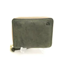 美品 BAGGY PORT バギーポート ZKM-904 コンパクトハーフラウンド 財布 1点 クーズーレザー 小銭入れあり クードゥー ウォレット AU3648 
