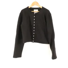 美品 agnes b. アニエスベー ADAM ET ROPE' EAV8M392 カーディガン 1点 S コットン 長袖 レディース AN2563A62 