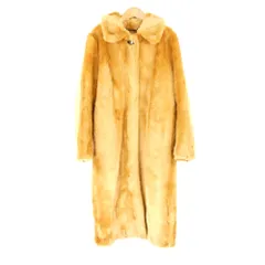 美品 Lily Brown リリーブラウン LWFC194079 ファーコート 1点 F アクリル ポリエステル 長袖 ロング レディース AN2561B2 
