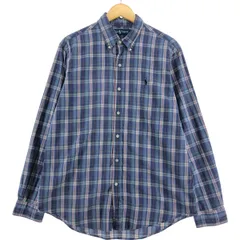 古着 ラルフローレン Ralph Lauren 長袖 ボタンダウンチェックシャツ メンズL相当/eaa514321