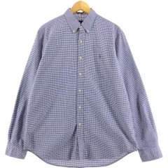 古着 ラルフローレン Ralph Lauren ギンガムチェック 長袖 ボタンダウンチェックシャツ メンズL相当/eaa514333