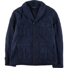 古着 ラルフローレン Ralph Lauren POLO RALPH LAUREN 中綿入り ショールカラー キルティングジャケット パファージャケット/eaa530451