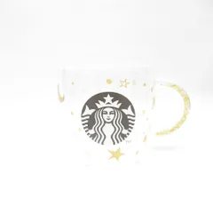 未使用 STARBUCKS スターバックス ホリデー2020 スター ビーズハンドル耐熱グラスマグ 1点 ガラス 296ml スタバ コップ クリスマス SC9887B4