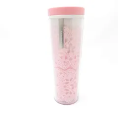 未使用 STARBUCKS スターバックス SAKURA 2018 桜 レース ステンレスタンブラー 1点 473ml スタバ マイボトル SU13301F2