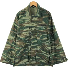 古着 ギリシャ軍 迷彩柄 リザードカモ リップストップ B.D.U ミリタリージャケット M メンズM相当/eaa530668