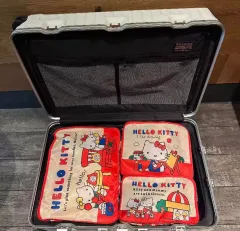 ハローキティ 3ピースポーチセット トラベルバッグ 旅行用分離ポーチ 3種