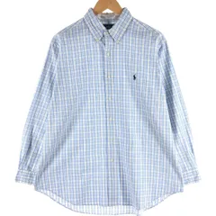 古着 ラルフローレン Ralph Lauren CLASSIC FIT 長袖 ボタンダウンチェックシャツ メンズXL相当/eaa539278