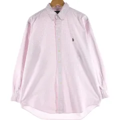 古着 ラルフローレン Ralph Lauren YARMOUTH 長袖 ボタンダウンチェックシャツ メンズL相当/eaa539250