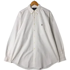 古着 ラルフローレン Ralph Lauren YARMOUTH 長袖 ボタンダウンシャツ メンズXL相当/eaa560113