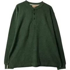 古着 90年代 エルエルビーン L.L.Bean ヘンリーネック サーマルロングTシャツ メンズL相当 ヴィンテージ/eaa529678