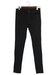 ユニクロ UNIQLO パンツ ロング 無地 スキニー サイズ 27 (68.5㎝) 黒 QQQ